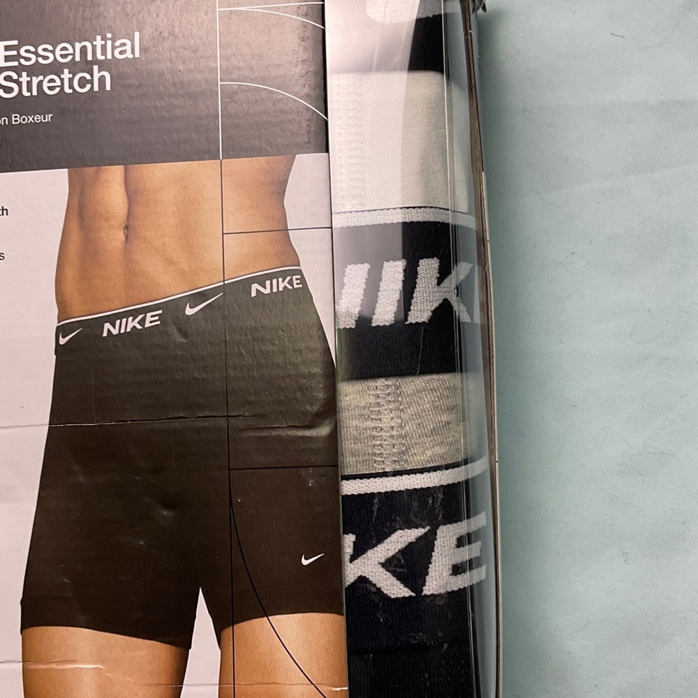 Nike Boxer Briefs 3-Pack Black White Gray - Picture 4 of 4
